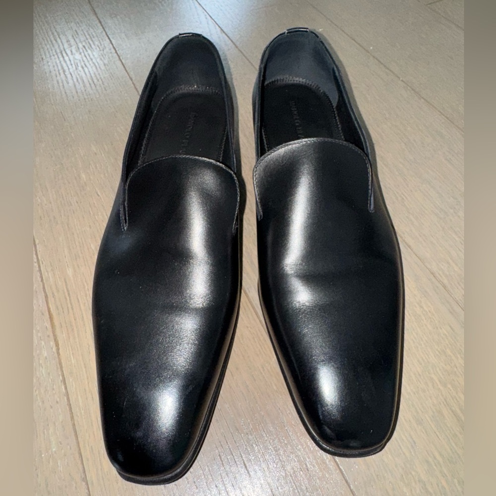 Manolo Blahnik Mens Black Calf Leather Size 9, Like New